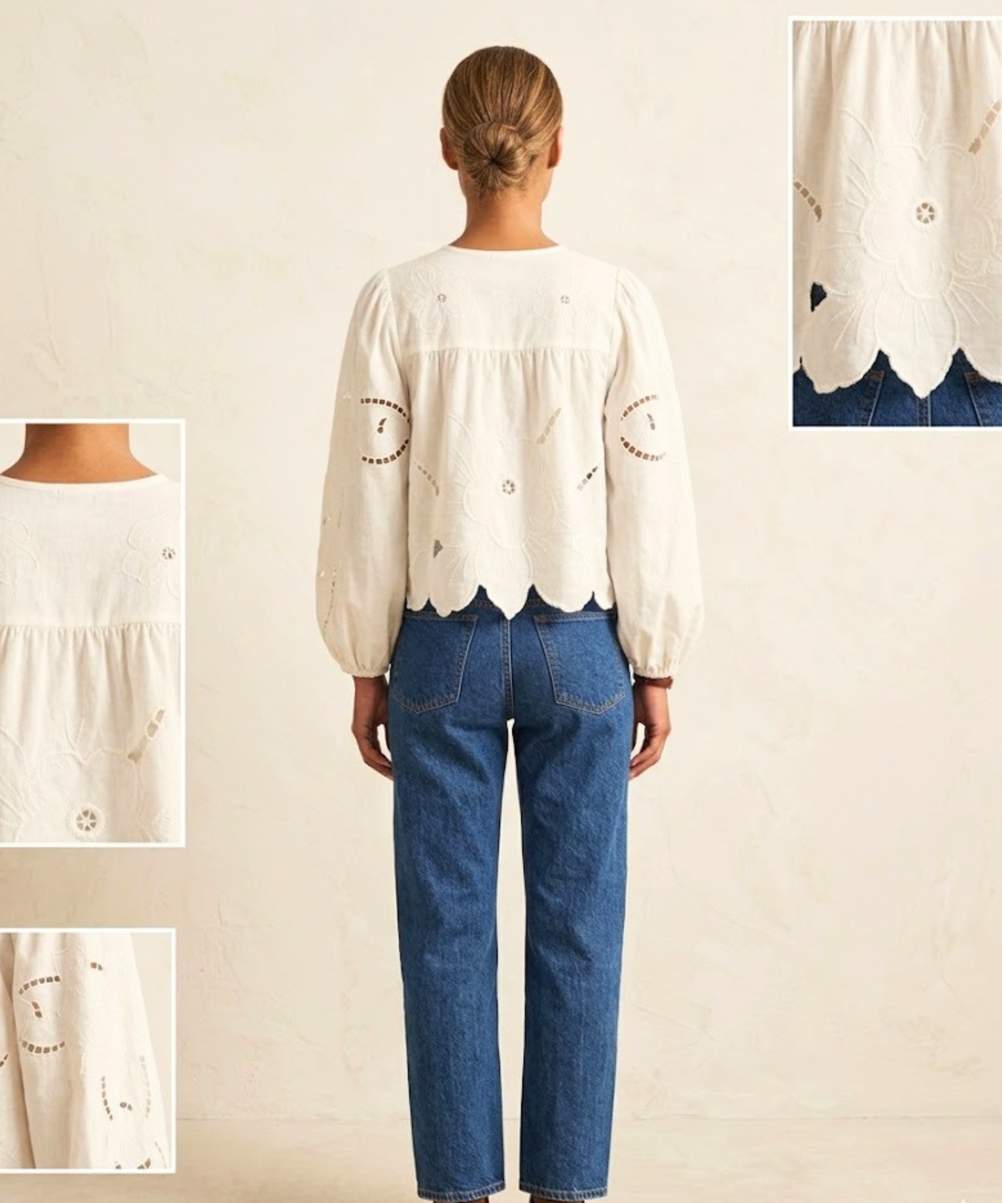 Women’s Cotton Schiffli Embroidered Top | Wholesale | Viigobella