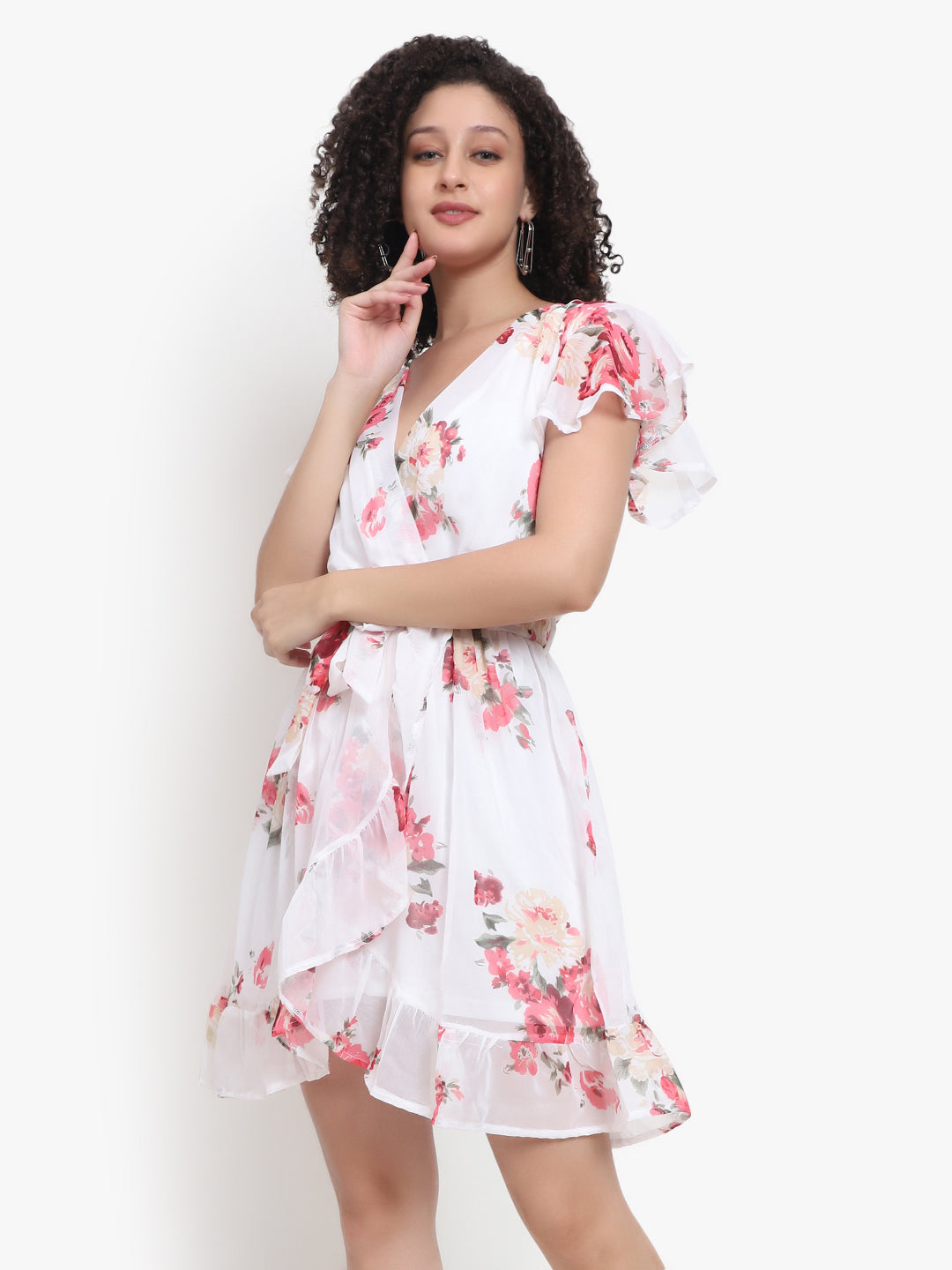 Floral Wrap Dress - A Perfect Blend of Elegance and Comfort