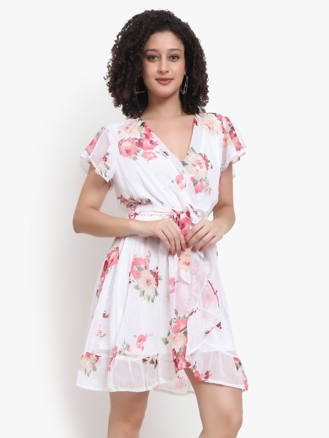 Floral Wrap Dress - A Perfect Blend of Elegance and Comfort