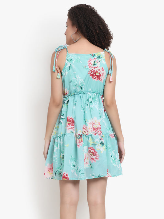 Floral Sleeveless Tier Dress Manufacturer & Exporter
