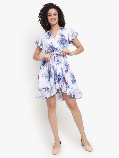 Floral Wrap Dress - A Perfect Blend of Elegance and Comfort