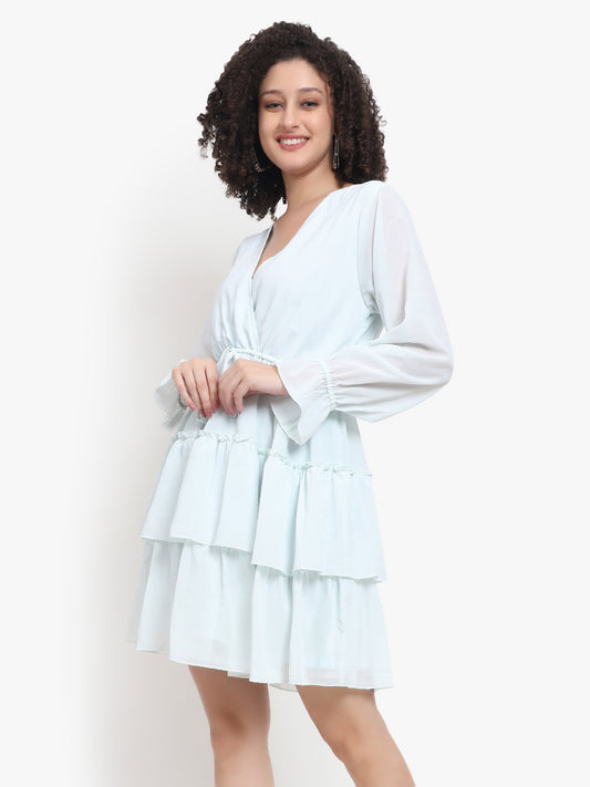 Mini-robe à volants 