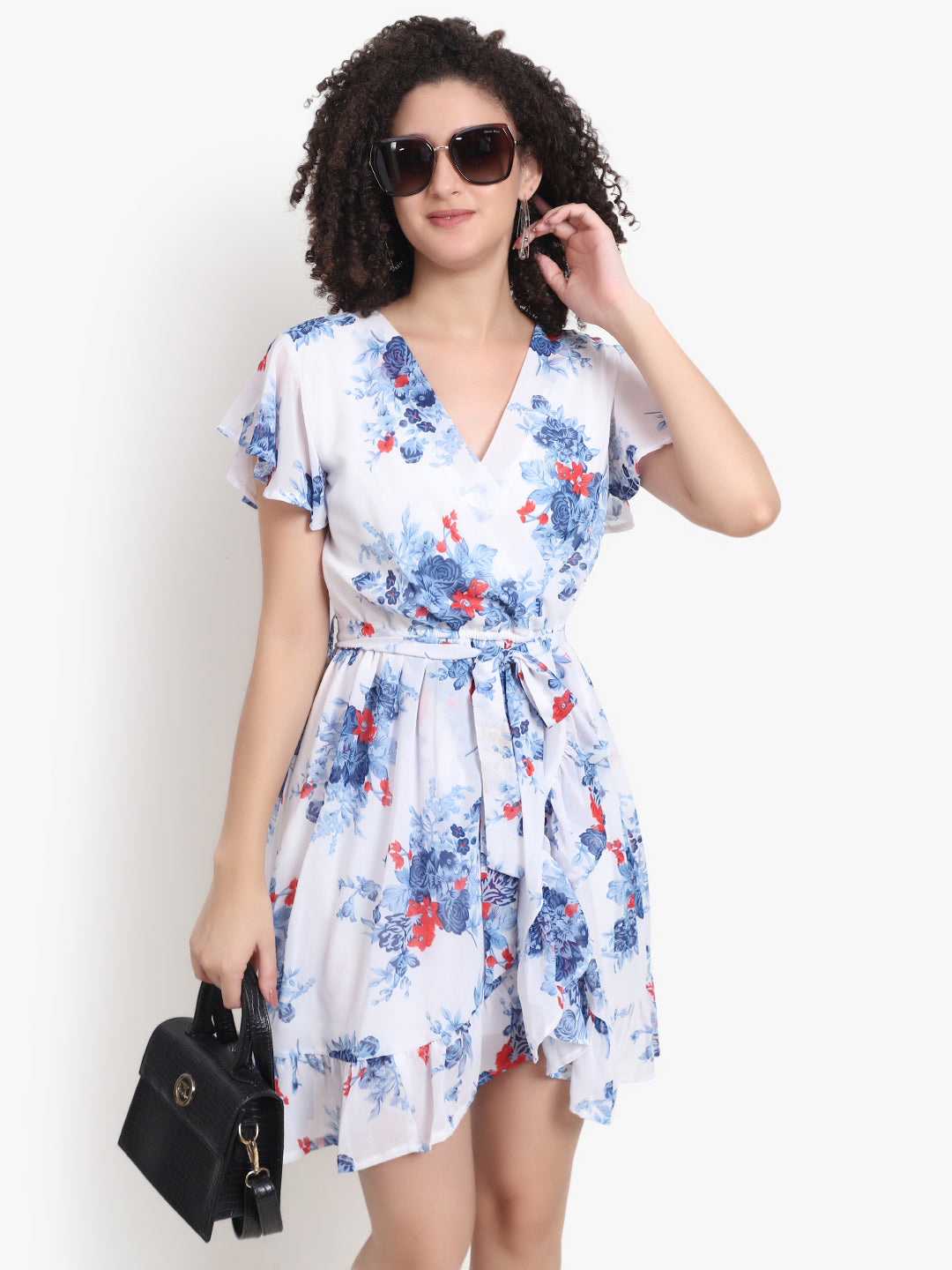 Floral Wrap Dress - A Perfect Blend of Elegance and Comfort