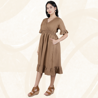 Western Women Long Cotton Dress 72190