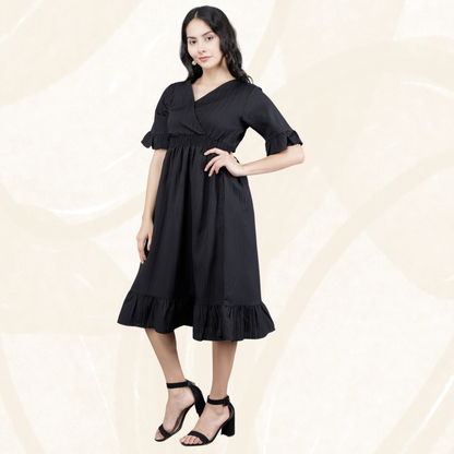 Western Women Long Cotton Dress 72190