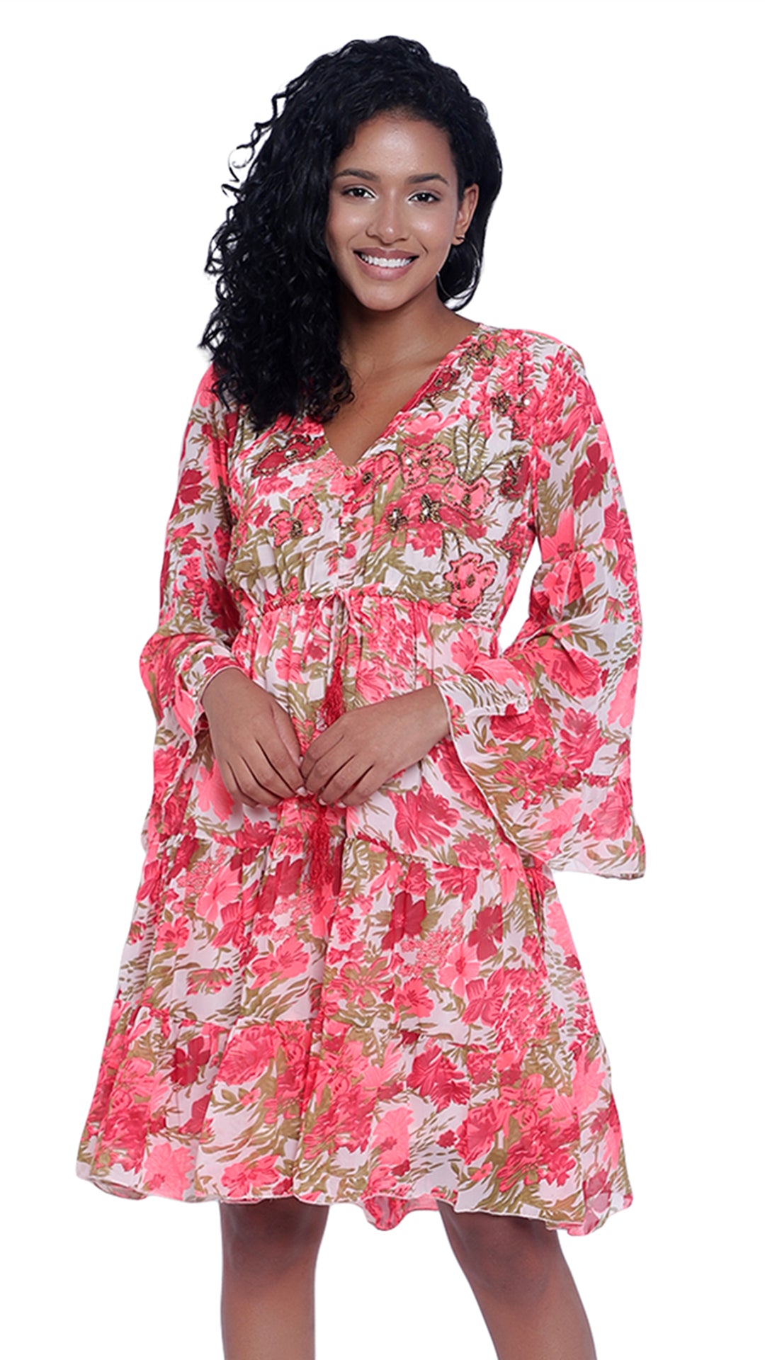 Floral Printed Seda Dress