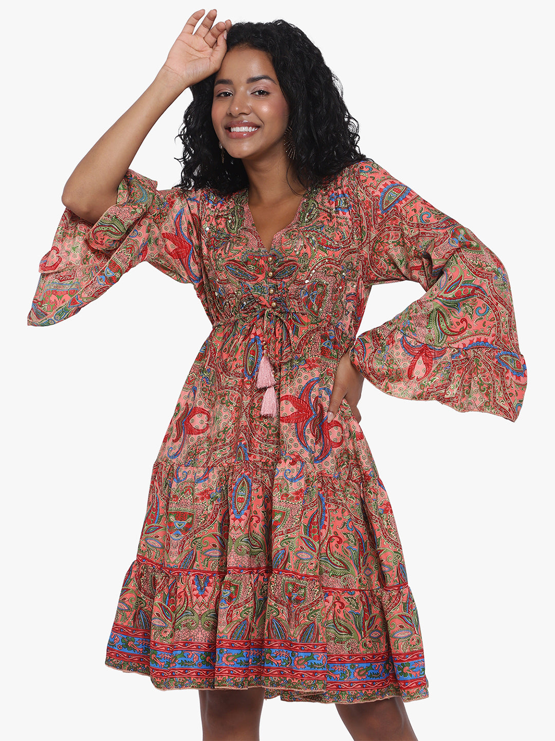 Floral Printed Seda Dress