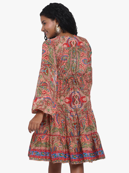 Floral Printed Seda Dress