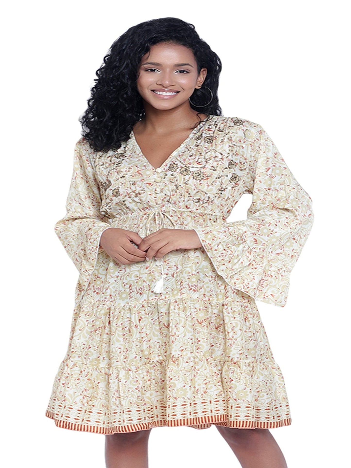 Floral Printed Seda Dress