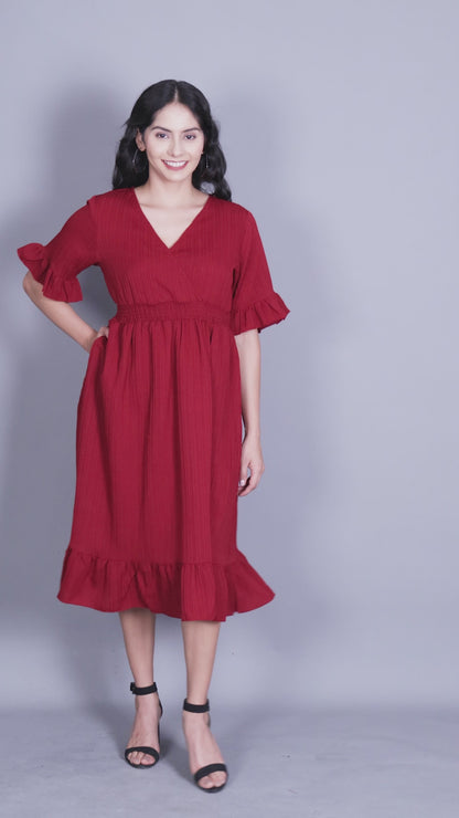 Western Women Long Cotton Dress 72190