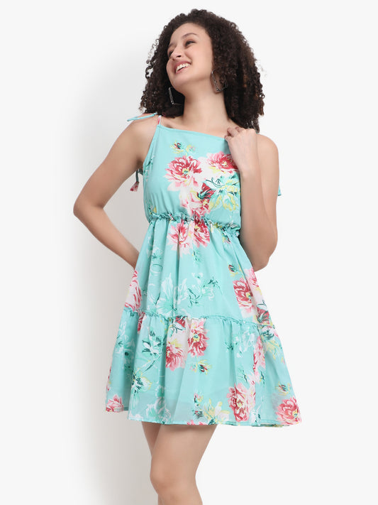 Floral Sleeveless Tier Dress Manufacturer & Exporter