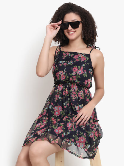 Floral Sleeveless Tier Dress Manufacturer & Exporter