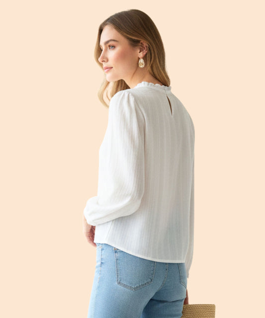 Women’s Cotton Lace Panel Top