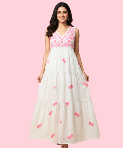 vestido maxi algodón