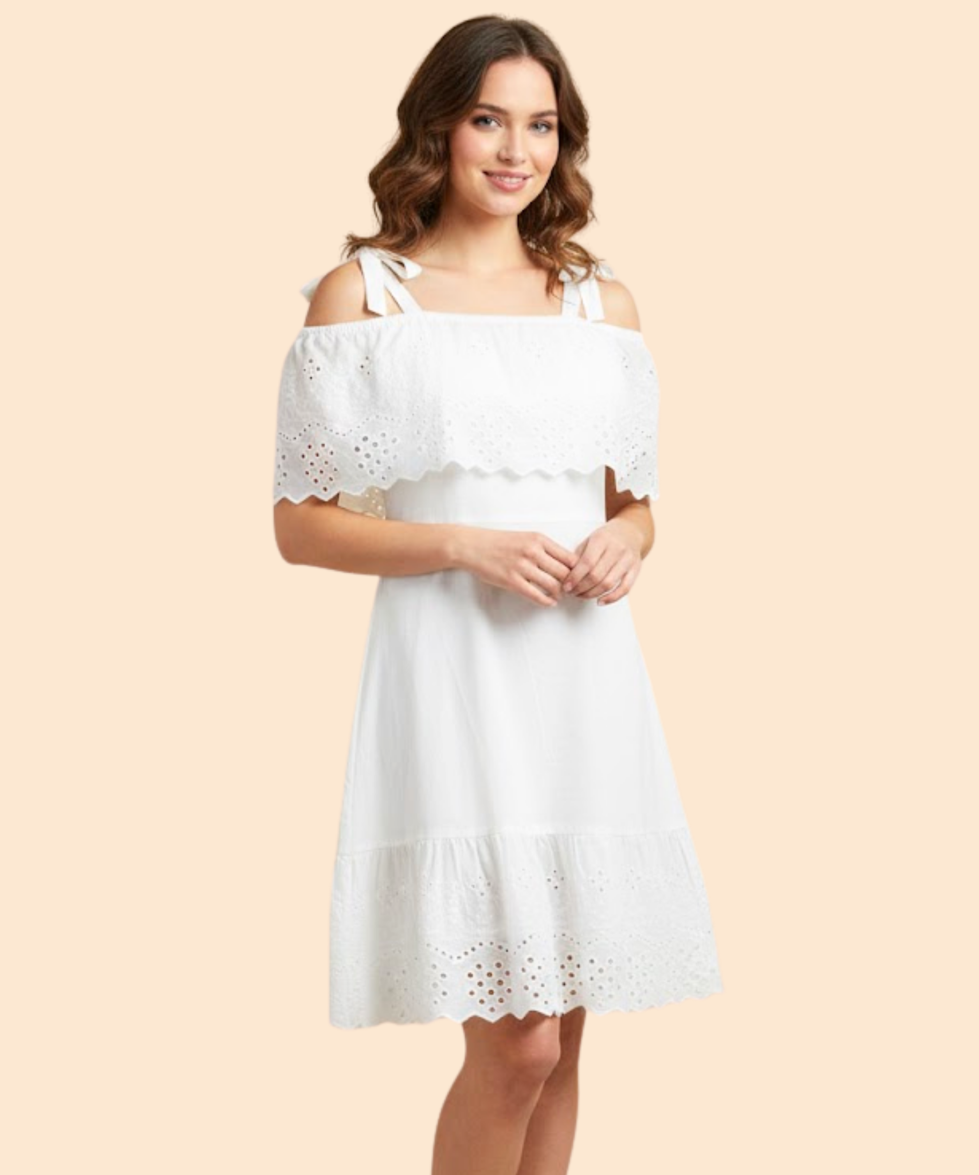 vestido de hombros descubiertos