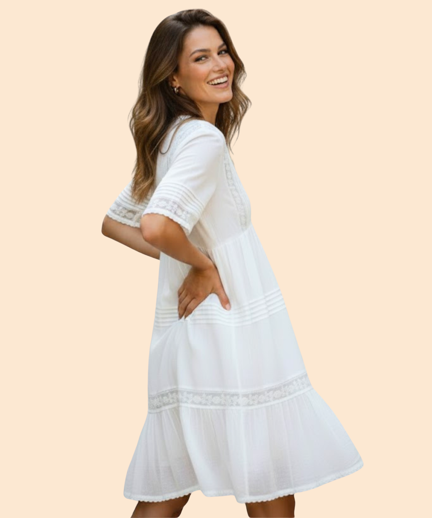 vestido algodón mujer